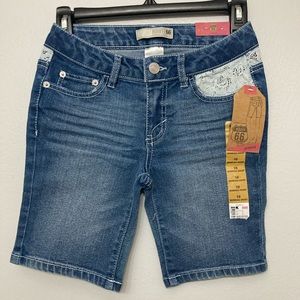 Girls Route 66 Bermuda Jean Shorts Sz 10